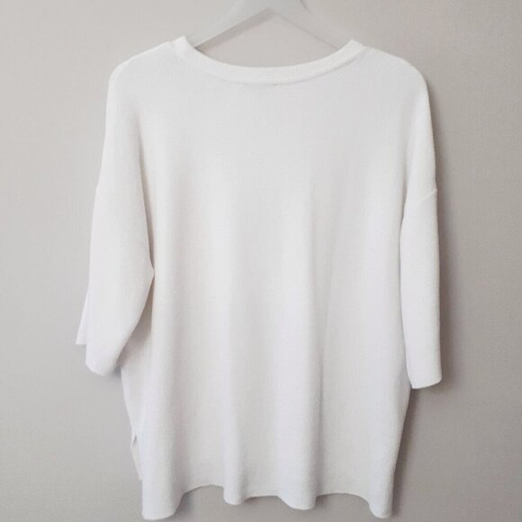 EUC Zara off-white soft-feel top, S - Picture 6 of 6